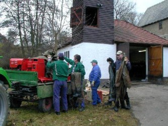 Foto: Außenansicht Depot vor Baubeginn