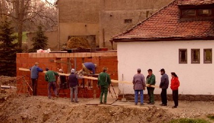 Foto: Legen der Zwischendecke