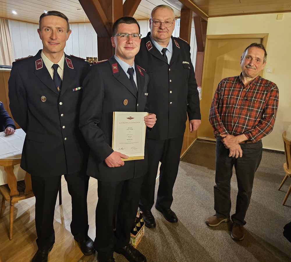 Foto: JHV 14.3.25 Beföderung Brandmeister