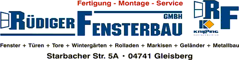 Sponsor: Rüdiger Fensterbau